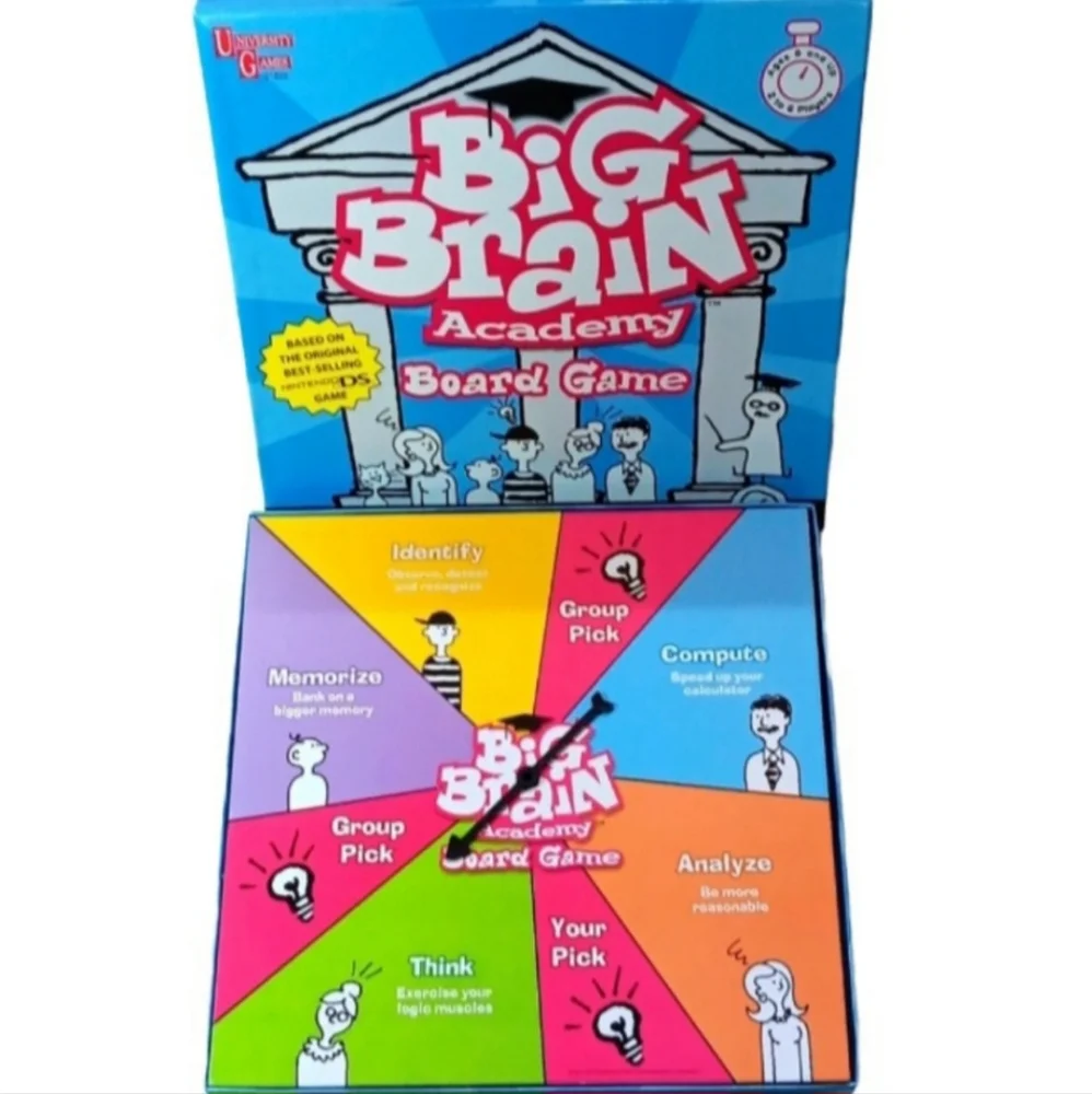 Big Brain Academy Board Game, University Games | EUC | Ages 8+ Players 2+